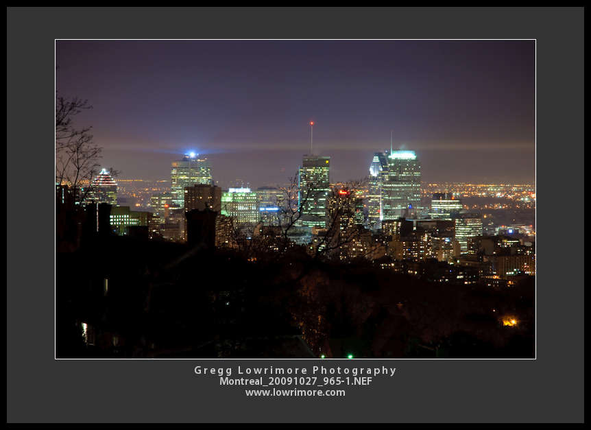 Montreal - Downtown View from West Mount Montreal - Downtown View from West Mount